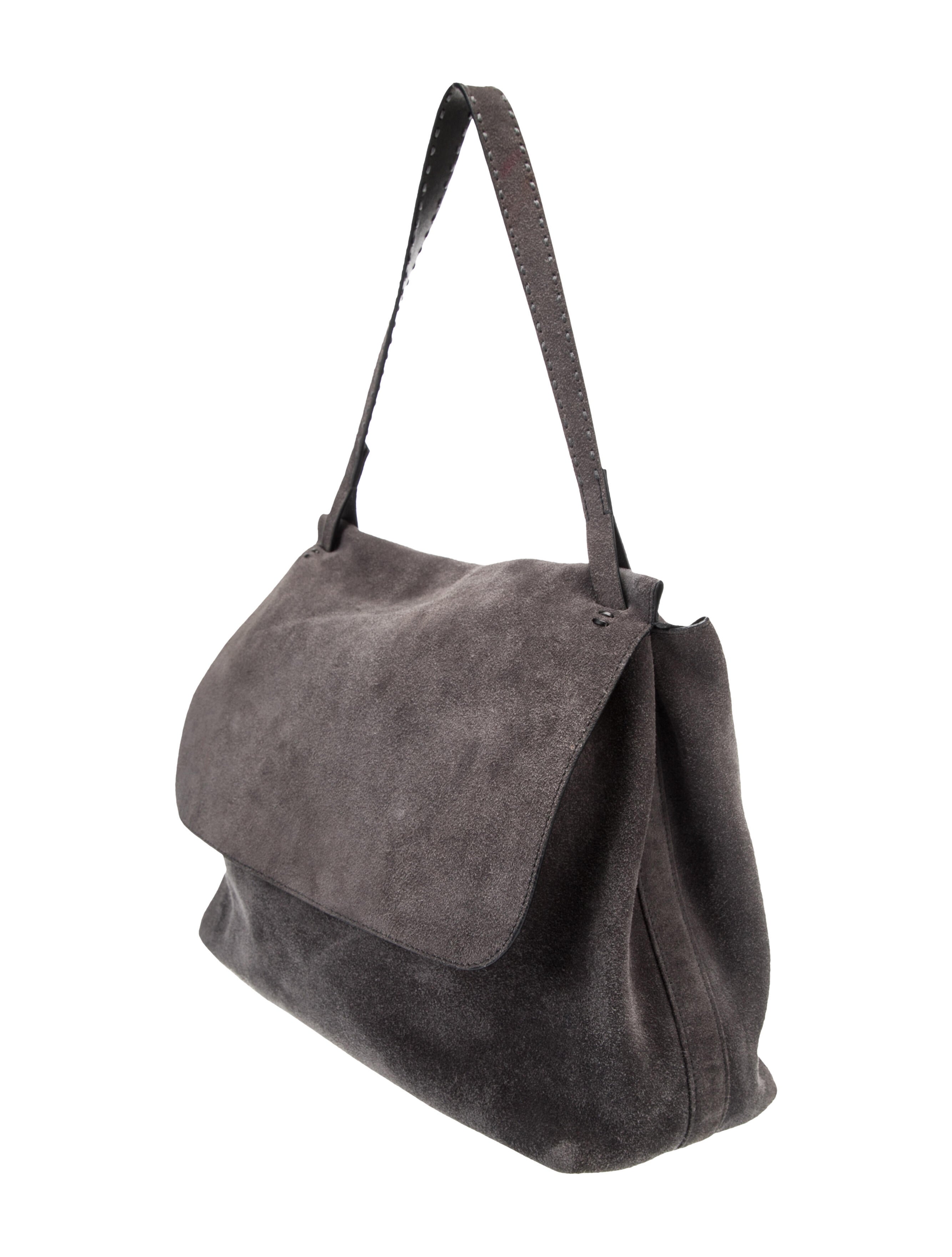 The Row Suede Sidekick Shoulder Bag